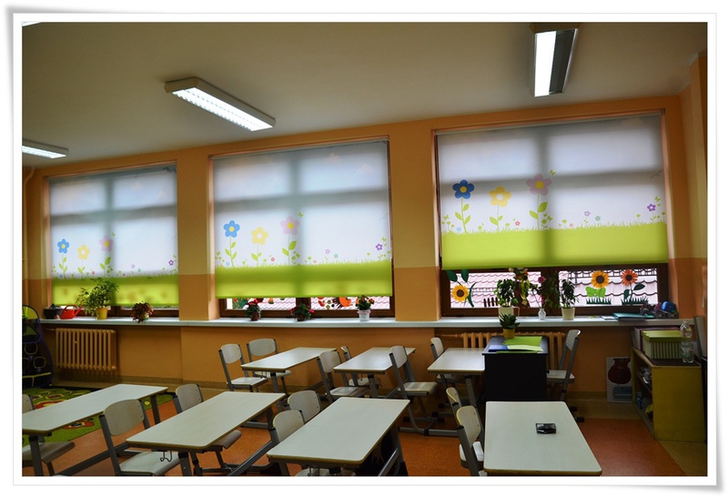 Rolety okienne deKEA w przedszkolu