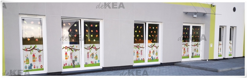 DEKEA_Folia okienna_ dekoracja przedszkole, żłobek